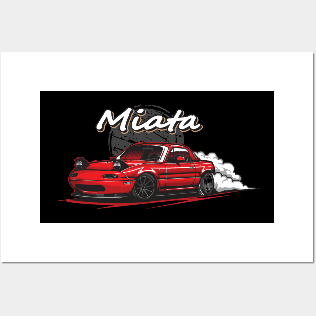 Mazda MX5 Miata Wall Art by JDMAPEX